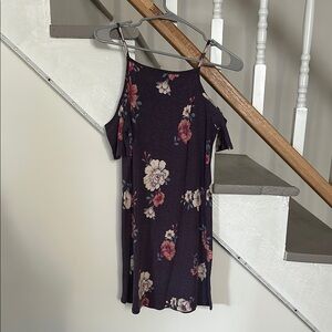 Floral Cold Shoulder Dress